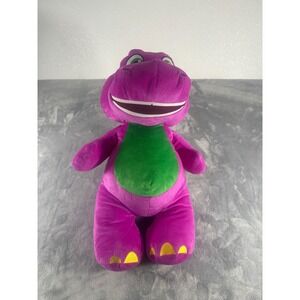 Barney the Dinosaur Plush Stuffed Animal Purple Green 24 Inch Large Toy